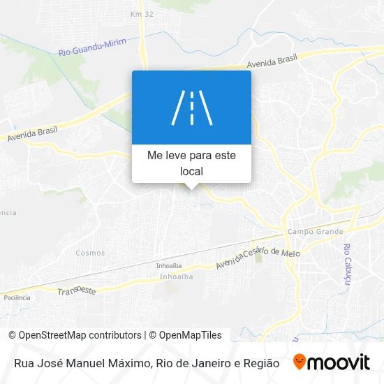 Rua José Manuel Máximo mapa