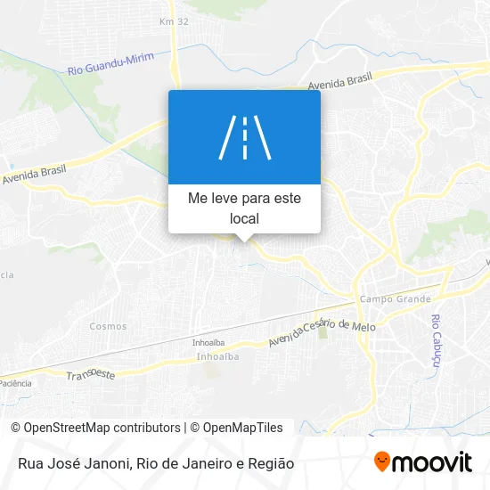 Rua José Janoni mapa