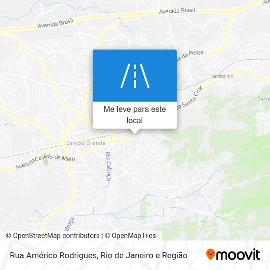 Rua Américo Rodrigues mapa