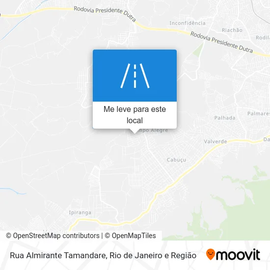 Rua Almirante Tamandare mapa