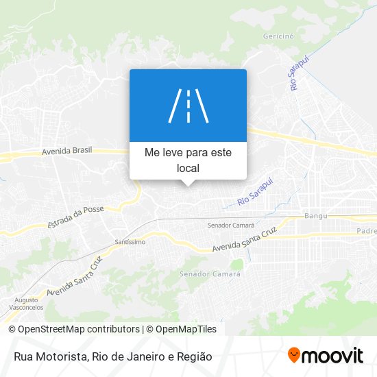 Rua Motorista mapa