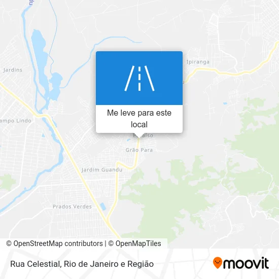 Rua Celestial mapa