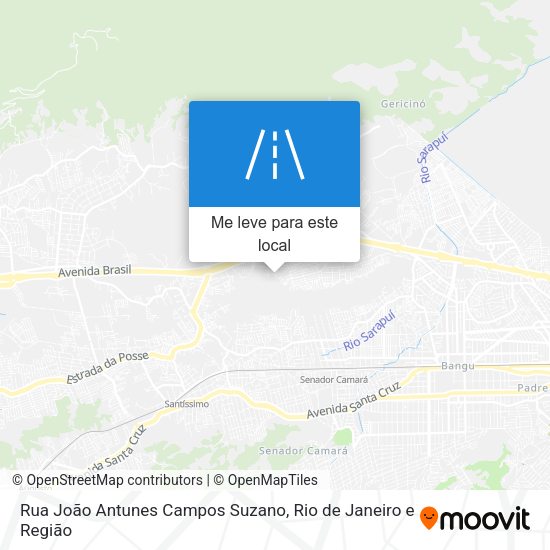 Rua João Antunes Campos Suzano mapa