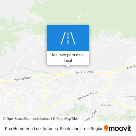 Rua Hemeterio Luiz Antunes mapa