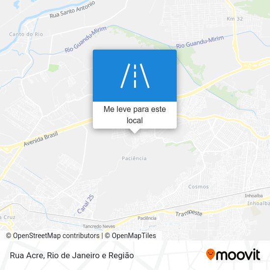 Rua Acre mapa