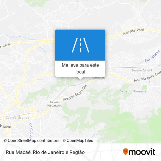 Rua Macaé mapa