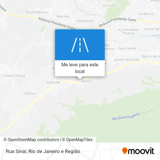 Rua Sinai mapa