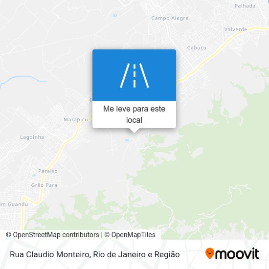 Rua Claudio Monteiro mapa