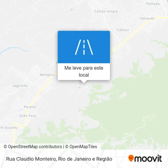 Rua Claudio Monteiro mapa