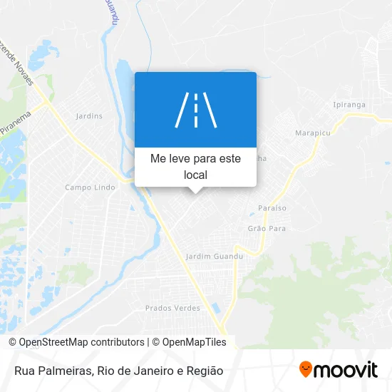 Rua Palmeiras mapa