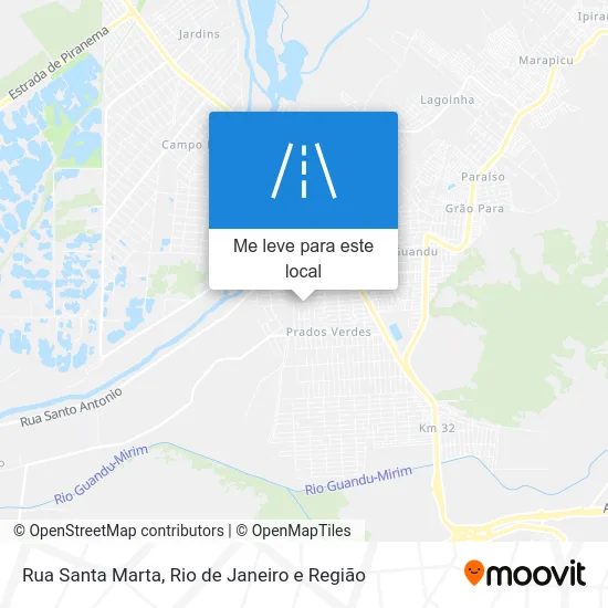 Rua Santa Marta mapa