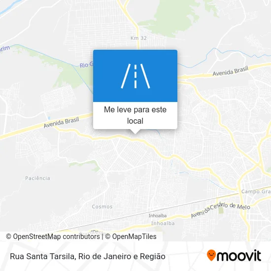 Rua Santa Tarsila mapa