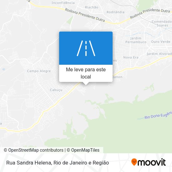 Rua Sandra Helena mapa