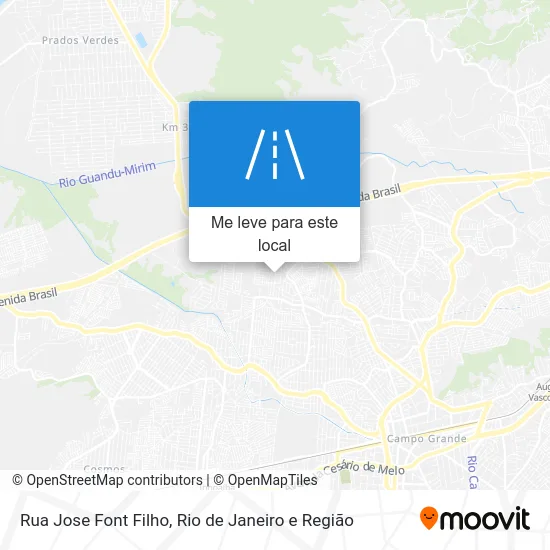 Rua Jose Font Filho mapa