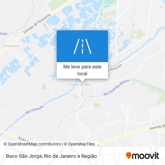 Beco São Jorge mapa