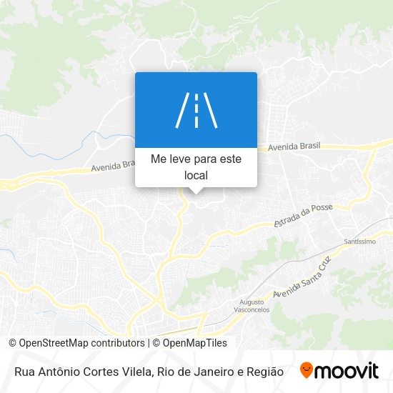Rua Antônio Cortes Vilela mapa