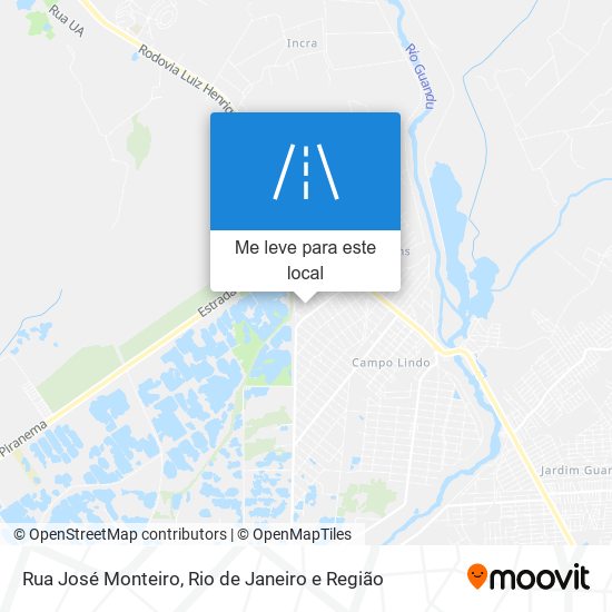 Rua José Monteiro mapa