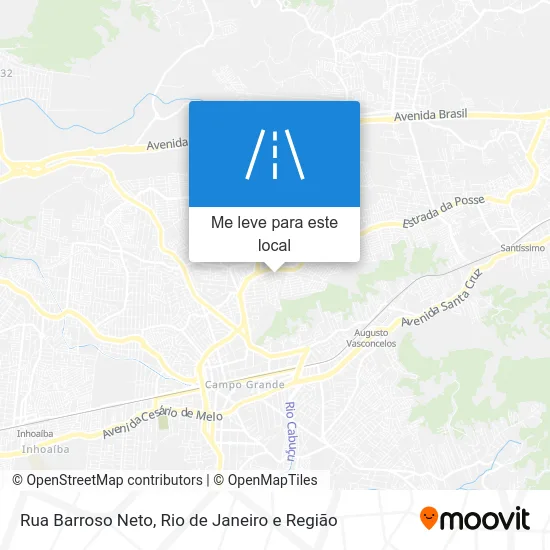 Rua Barroso Neto mapa