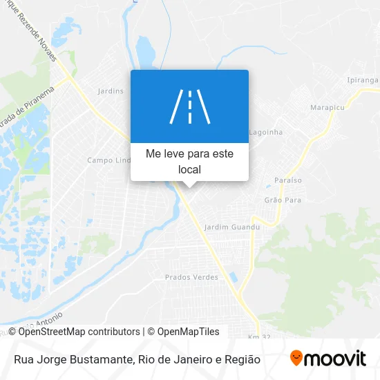 Rua Jorge Bustamante mapa
