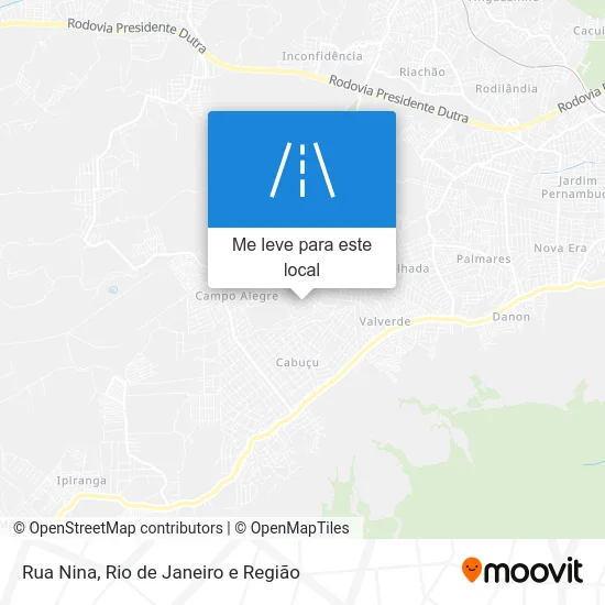 Rua Nina mapa