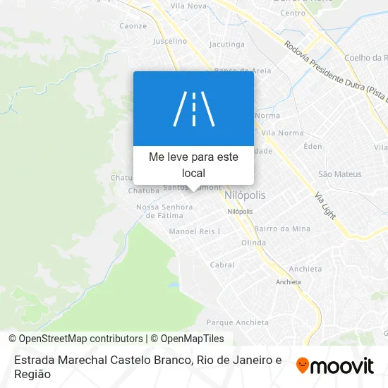 Estrada Marechal Castelo Branco mapa