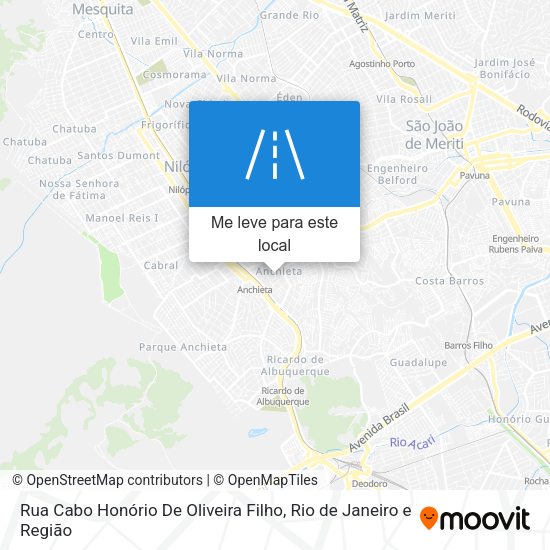 Rua Cabo Honório De Oliveira Filho mapa