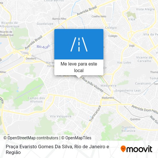 Praça Evaristo Gomes Da Silva mapa