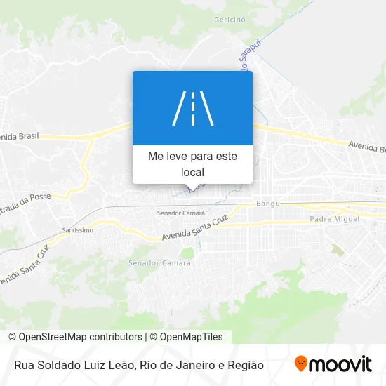 Rua Soldado Luiz Leão mapa