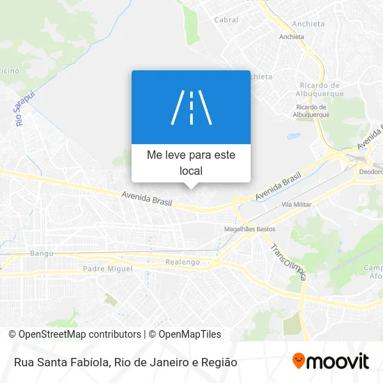 Rua Santa Fabíola mapa