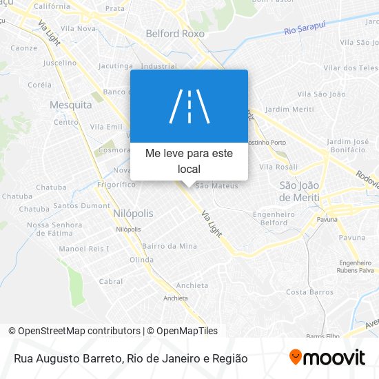Rua Augusto Barreto mapa