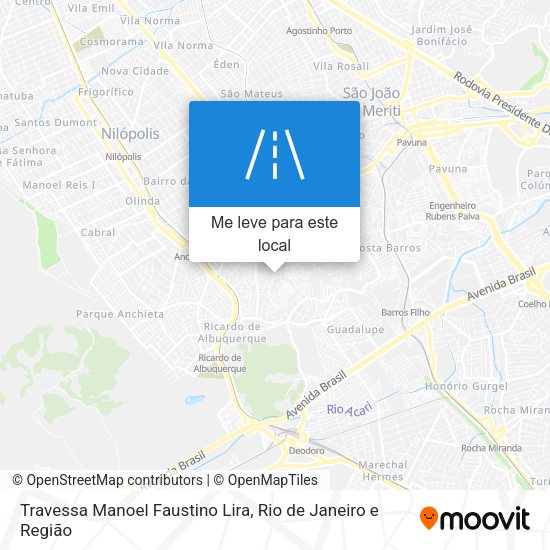 Travessa Manoel Faustino Lira mapa