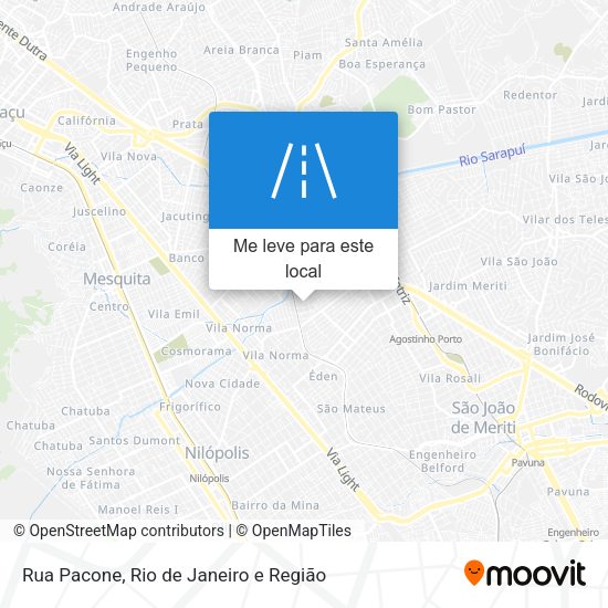 Rua Pacone mapa