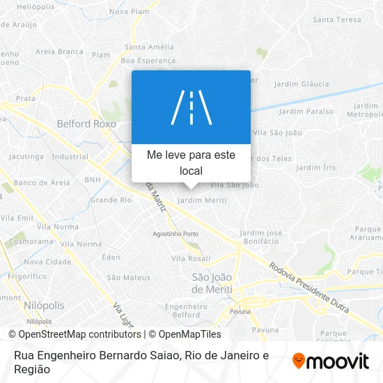 Rua Engenheiro Bernardo Saiao mapa