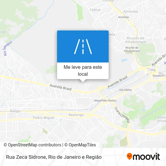 Rua Zeca Sidrone mapa