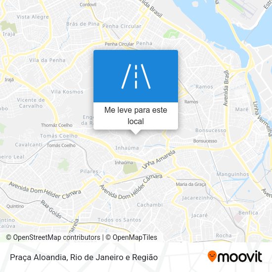 Praça Aloandia mapa