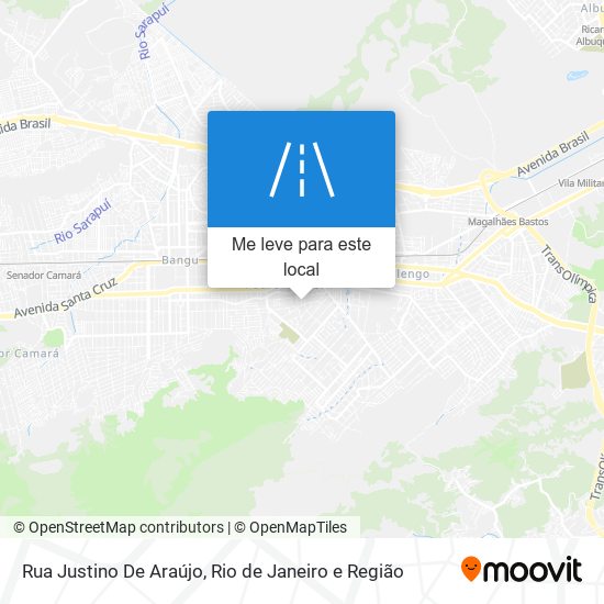 Rua Justino De Araújo mapa