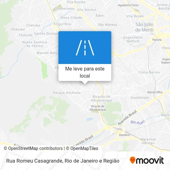 Rua Romeu Casagrande mapa