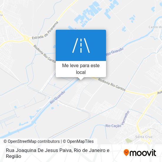 Rua Joaquina De Jesus Paiva mapa