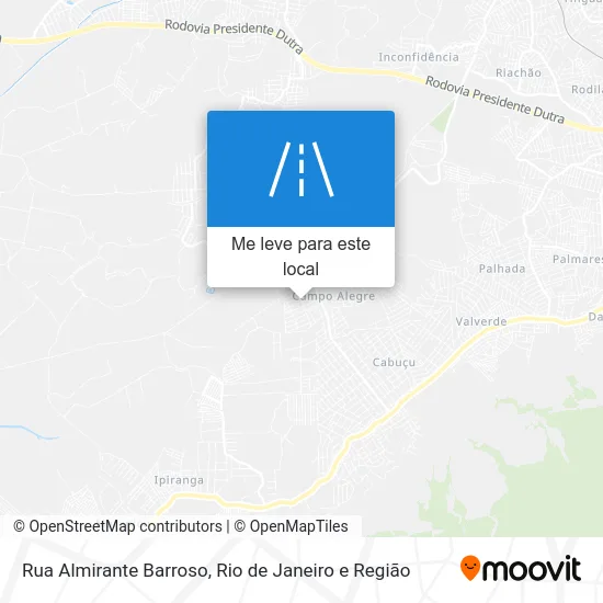 Rua Almirante Barroso mapa