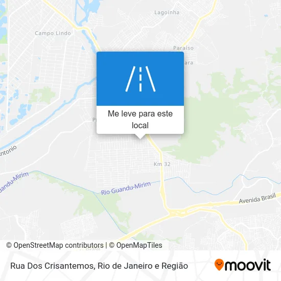 Rua Dos Crisantemos mapa