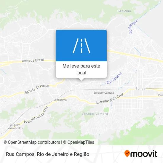 Rua Campos mapa