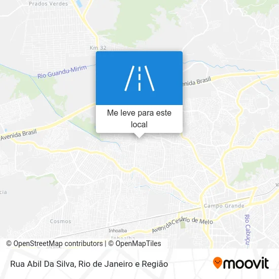 Rua Abil Da Silva mapa