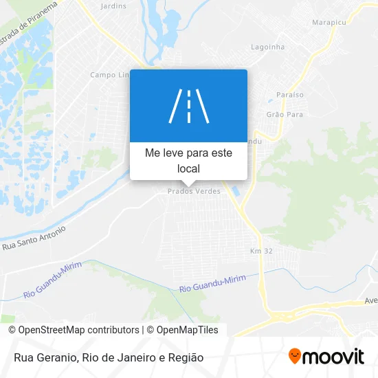 Rua Geranio mapa