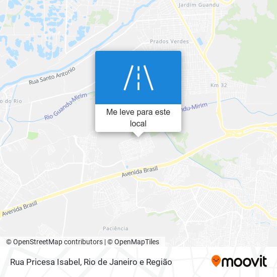 Rua Pricesa Isabel mapa