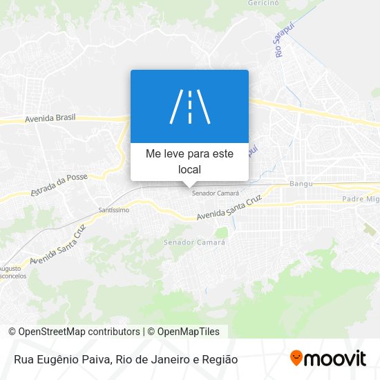 Rua Eugênio Paiva mapa