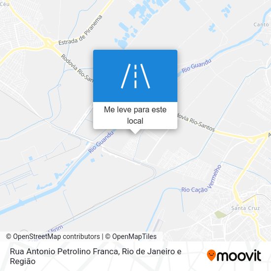Rua Antonio Petrolino Franca mapa