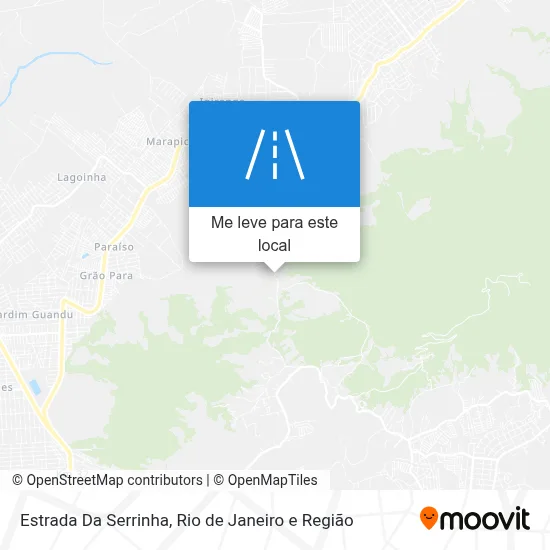 Estrada Da Serrinha mapa