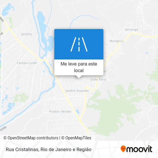Rua Cristalinas mapa