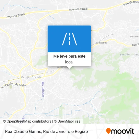 Rua Claudio Ganns mapa