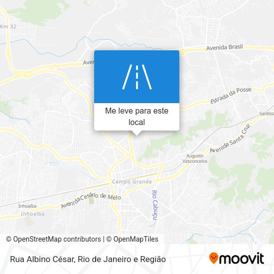 Rua Albino César mapa